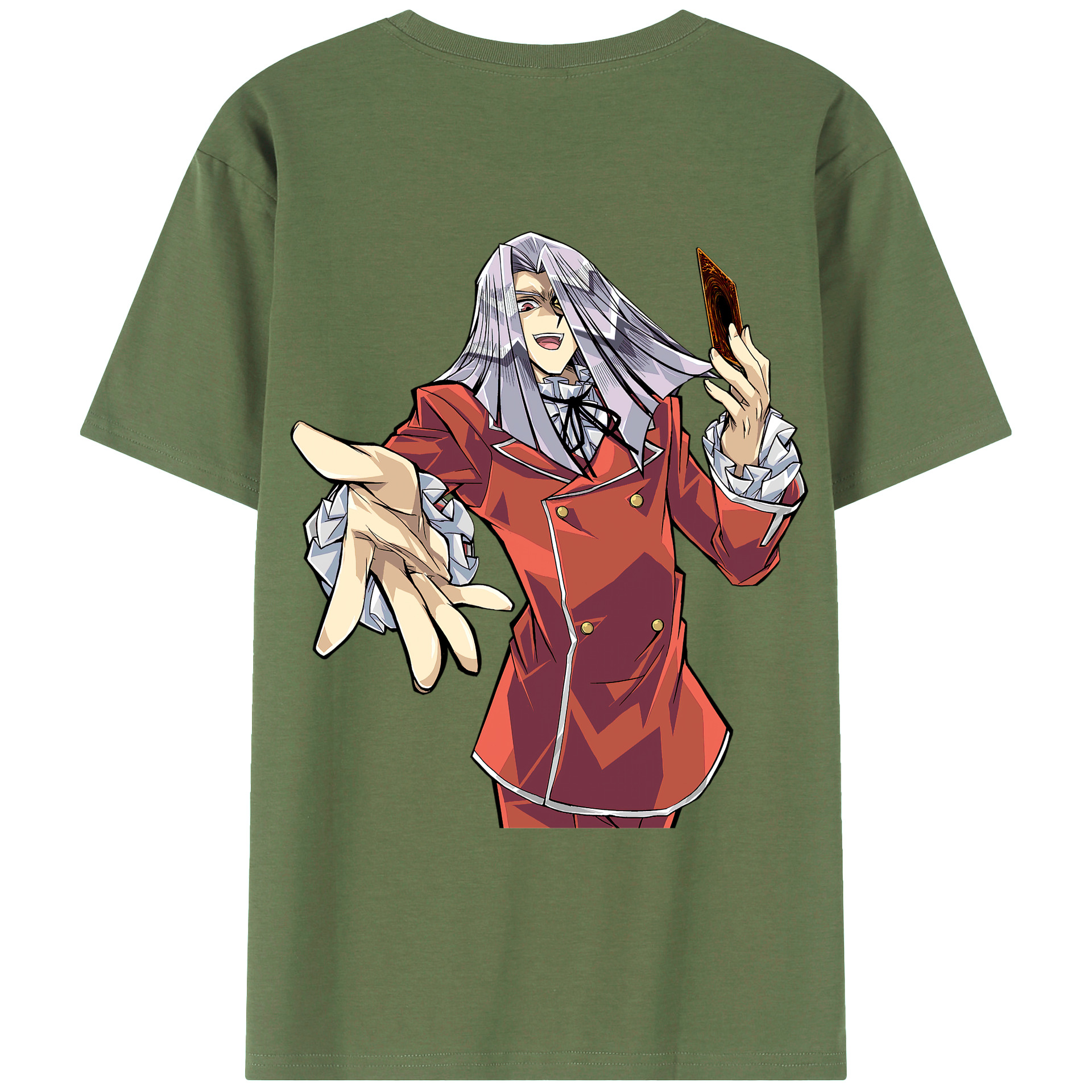（画像用） 遊☆戯☆王 Yu-Gi-Oh! 綿100％ メンズ半袖Tシャツ（バックプリント） 通気性